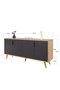 Hanah Home Sırma 4816 Consola Roble Zafiro y Antracita